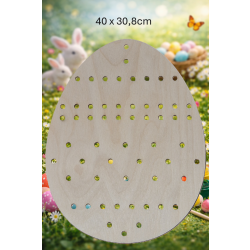 Jajko 2 40cm do przeplatania, jajko 40cm do przeplatania (pisanka), sklejka 3mm
